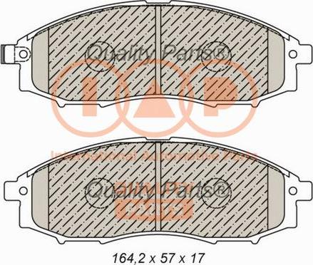 IAP QUALITY PARTS 704-13044 - Тормозные колодки, дисковые, комплект autospares.lv