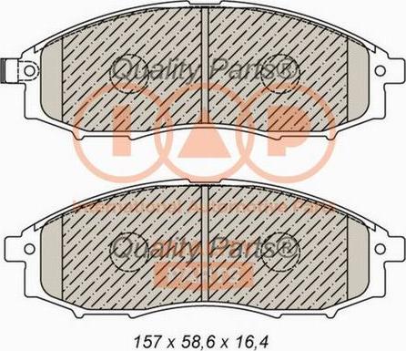 IAP QUALITY PARTS 704-13045X - Тормозные колодки, дисковые, комплект autospares.lv