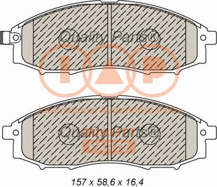 IAP QUALITY PARTS 704-13045 - Тормозные колодки, дисковые, комплект autospares.lv