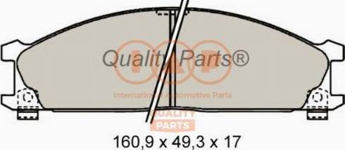 IAP QUALITY PARTS 704-13041X - Тормозные колодки, дисковые, комплект autospares.lv