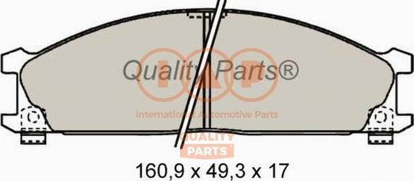 IAP QUALITY PARTS 704-13041 - Тормозные колодки, дисковые, комплект autospares.lv