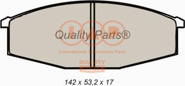 IAP QUALITY PARTS 704-13010 - Тормозные колодки, дисковые, комплект autospares.lv