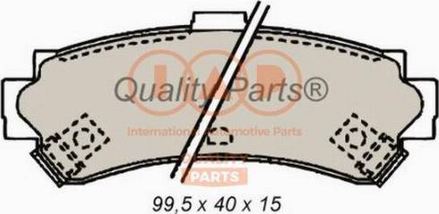 IAP QUALITY PARTS 704-13089X - Тормозные колодки, дисковые, комплект autospares.lv