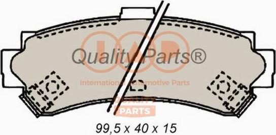 IAP QUALITY PARTS 704-13089 - Тормозные колодки, дисковые, комплект autospares.lv