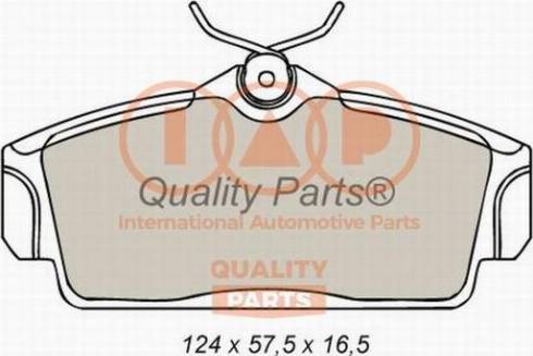 IAP QUALITY PARTS 704-13085X - Тормозные колодки, дисковые, комплект autospares.lv