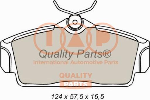 IAP QUALITY PARTS 704-13085 - Тормозные колодки, дисковые, комплект autospares.lv