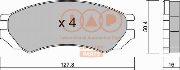 IAP QUALITY PARTS 704-13080P - Тормозные колодки, дисковые, комплект autospares.lv