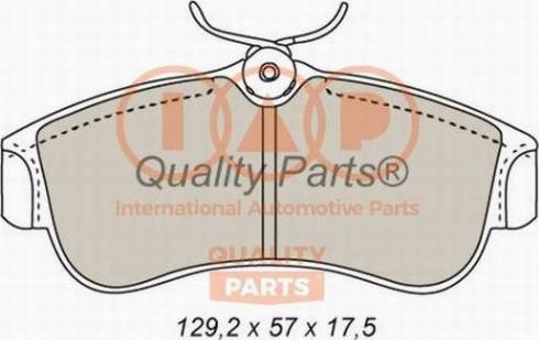 IAP QUALITY PARTS 704-13081X - Тормозные колодки, дисковые, комплект autospares.lv