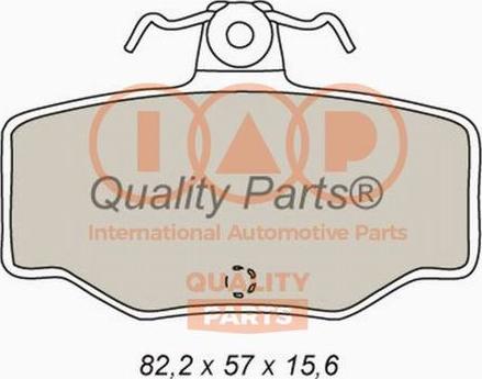 IAP QUALITY PARTS 704-13083X - Тормозные колодки, дисковые, комплект autospares.lv