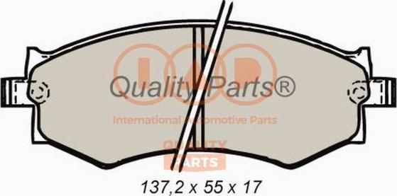 IAP QUALITY PARTS 704-13082 - Тормозные колодки, дисковые, комплект autospares.lv