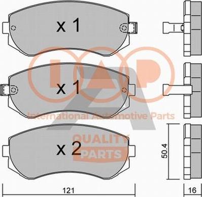 IAP QUALITY PARTS 704-13032P - Тормозные колодки, дисковые, комплект autospares.lv