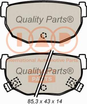 IAP QUALITY PARTS 704-13079 - Тормозные колодки, дисковые, комплект autospares.lv