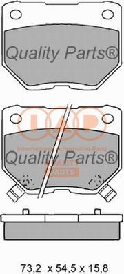 IAP QUALITY PARTS 704-13074 - Тормозные колодки, дисковые, комплект autospares.lv