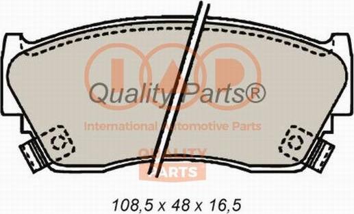 IAP QUALITY PARTS 704-13075 - Тормозные колодки, дисковые, комплект autospares.lv