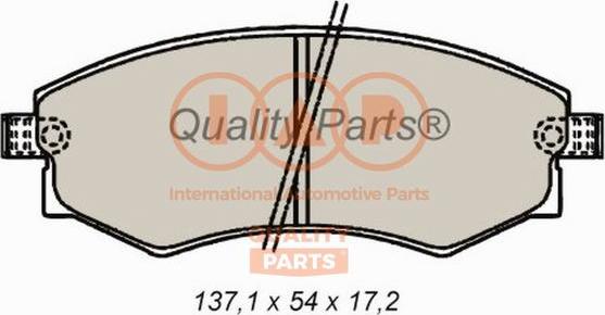 IAP QUALITY PARTS 704-13076 - Тормозные колодки, дисковые, комплект autospares.lv