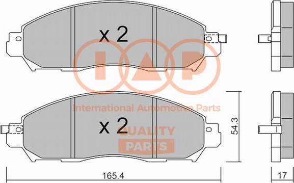 IAP QUALITY PARTS 704-13140P - Тормозные колодки, дисковые, комплект autospares.lv