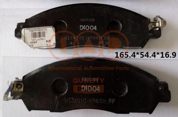 IAP QUALITY PARTS 704-13140 - Тормозные колодки, дисковые, комплект autospares.lv