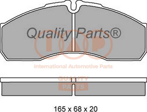 IAP QUALITY PARTS 704-13152 - Тормозные колодки, дисковые, комплект autospares.lv