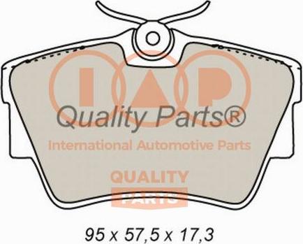 IAP QUALITY PARTS 704-13164X - Тормозные колодки, дисковые, комплект autospares.lv