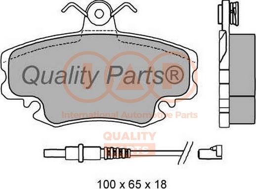 IAP QUALITY PARTS 704-13165 - Тормозные колодки, дисковые, комплект autospares.lv