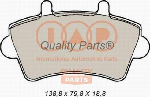 IAP QUALITY PARTS 704-13160X - Тормозные колодки, дисковые, комплект autospares.lv