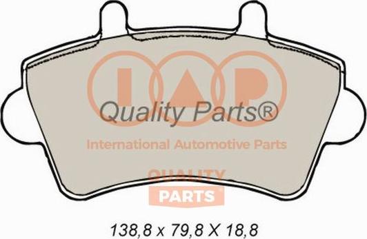 IAP QUALITY PARTS 704-13160 - Тормозные колодки, дисковые, комплект autospares.lv