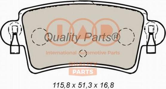 IAP QUALITY PARTS 704-13161 - Тормозные колодки, дисковые, комплект autospares.lv