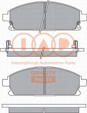 IAP QUALITY PARTS 704-13100P - Тормозные колодки, дисковые, комплект autospares.lv