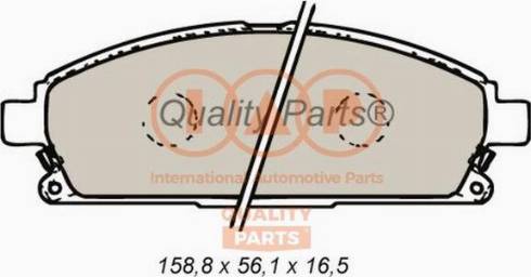 IAP QUALITY PARTS 704-13100X - Тормозные колодки, дисковые, комплект autospares.lv