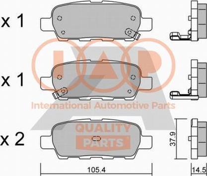 IAP QUALITY PARTS 704-13110P - Тормозные колодки, дисковые, комплект autospares.lv