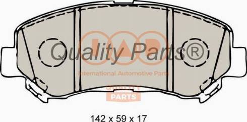 IAP QUALITY PARTS 704-13102X - Тормозные колодки, дисковые, комплект autospares.lv