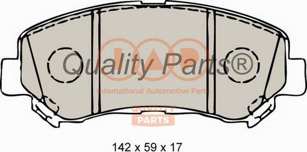 IAP QUALITY PARTS 704-13102 - Тормозные колодки, дисковые, комплект autospares.lv