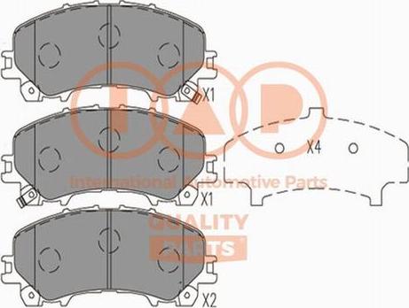 IAP QUALITY PARTS 704-13113X - Тормозные колодки, дисковые, комплект autospares.lv