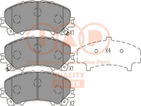 IAP QUALITY PARTS 704-13113 - Тормозные колодки, дисковые, комплект autospares.lv