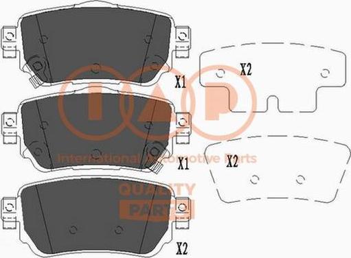 IAP QUALITY PARTS 704-13112X - Тормозные колодки, дисковые, комплект autospares.lv