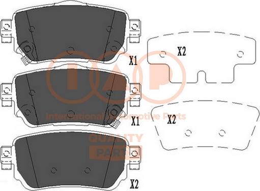 IAP QUALITY PARTS 704-13112 - Тормозные колодки, дисковые, комплект autospares.lv