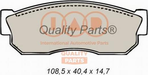 IAP QUALITY PARTS 704-13176 - Тормозные колодки, дисковые, комплект autospares.lv