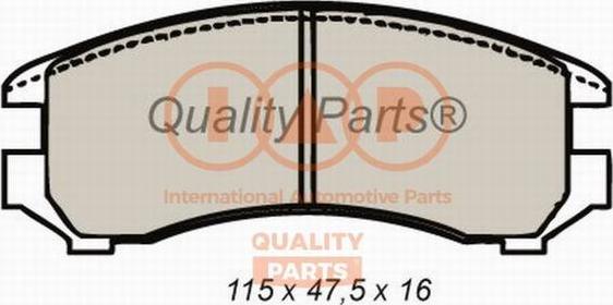 IAP QUALITY PARTS 704-13177 - Тормозные колодки, дисковые, комплект autospares.lv