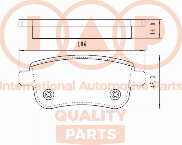 IAP QUALITY PARTS 704-13201 - Тормозные колодки, дисковые, комплект autospares.lv