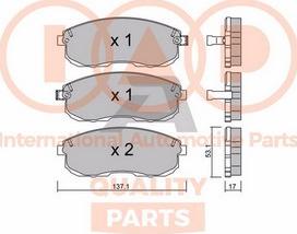 IAP QUALITY PARTS 704-13210P - Тормозные колодки, дисковые, комплект autospares.lv