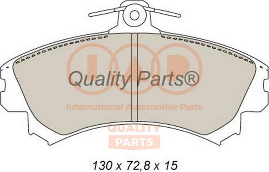 IAP QUALITY PARTS 704-12095 - Тормозные колодки, дисковые, комплект autospares.lv