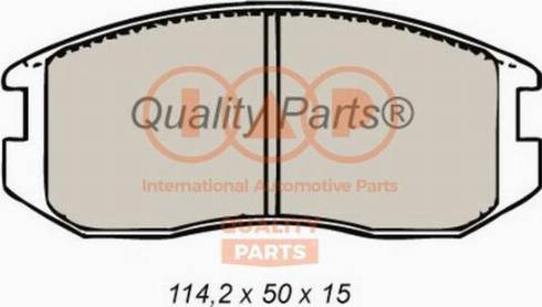 IAP QUALITY PARTS 704-12092X - Тормозные колодки, дисковые, комплект autospares.lv