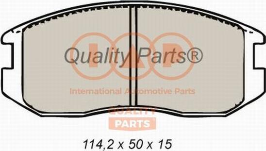 IAP QUALITY PARTS 704-12092 - Тормозные колодки, дисковые, комплект autospares.lv