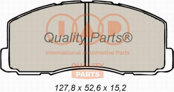 IAP QUALITY PARTS 704-12051 - Тормозные колодки, дисковые, комплект autospares.lv