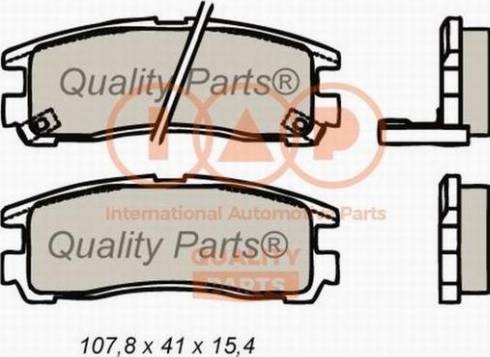 IAP QUALITY PARTS 704-12053X - Тормозные колодки, дисковые, комплект autospares.lv