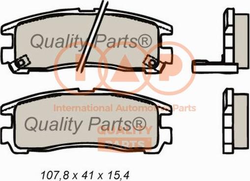 IAP QUALITY PARTS 704-12053 - Тормозные колодки, дисковые, комплект autospares.lv