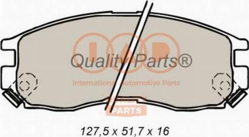 IAP QUALITY PARTS 704-12052X - Тормозные колодки, дисковые, комплект autospares.lv