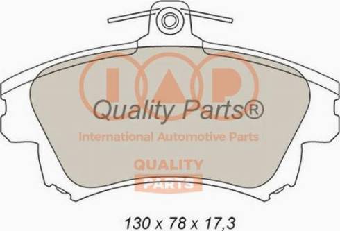 IAP QUALITY PARTS 704-12082X - Тормозные колодки, дисковые, комплект autospares.lv