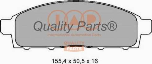 IAP QUALITY PARTS 704-12034X - Тормозные колодки, дисковые, комплект autospares.lv
