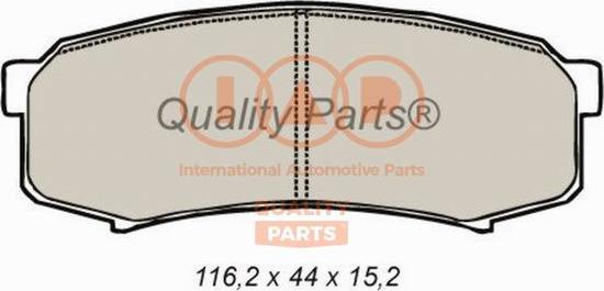 IAP QUALITY PARTS 704-12029 - Тормозные колодки, дисковые, комплект autospares.lv